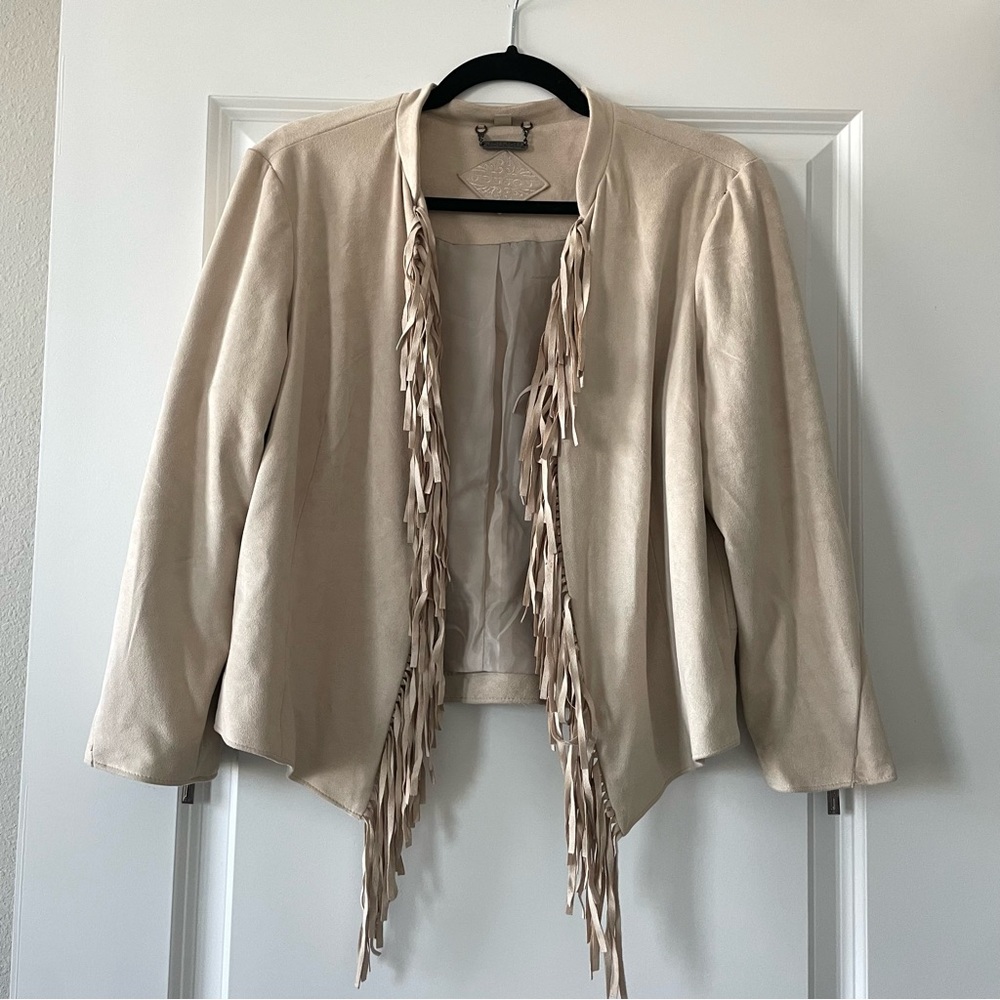 Fringe suede jacket